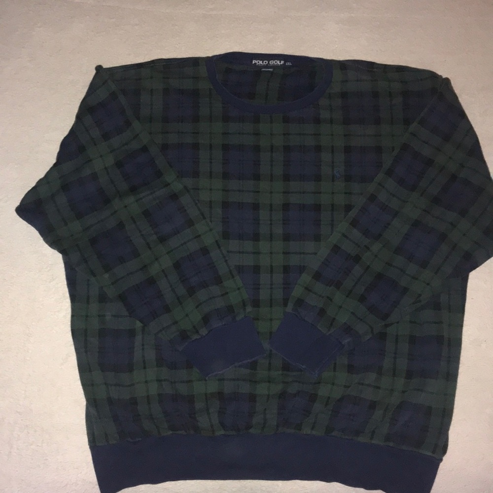 Vintage Plaid Polo Golf Crew neck.